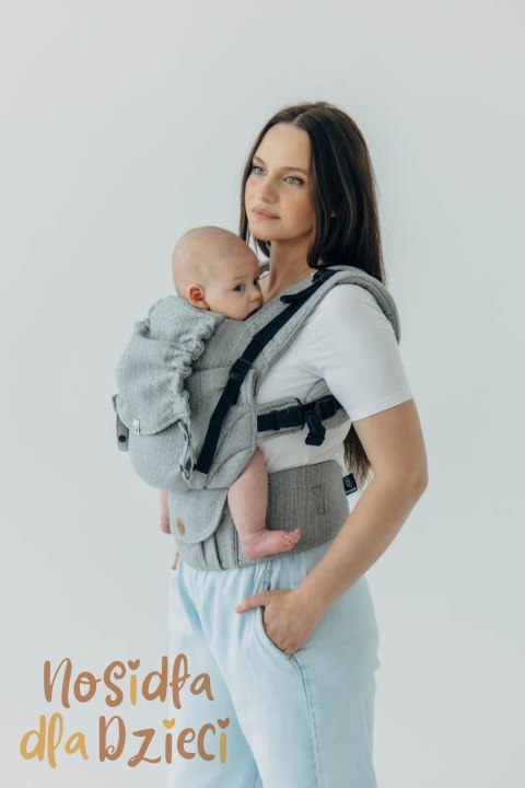 Nosidełko LennyUpGrade PRO z tkaniny żakardowej (54% jedwab, 46% bawełna) , rozmiar standard - LITTLE LOVE - MUNA