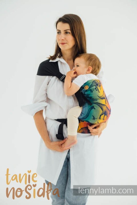 Nosidełko LennyHip (1/2 Nosidełka LennyTwin) z tkaniny żakardowej 100% bawełna, rozmiar standard - PARK JURAJSKI - NOWA ERA