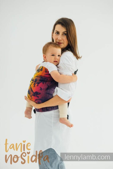 Nosidełko LennyHip (1/2 Nosidełka LennyTwin) z tkaniny żakardowej 100% bawełna, rozmiar standard - PARK JURAJSKI - NOWA ERA