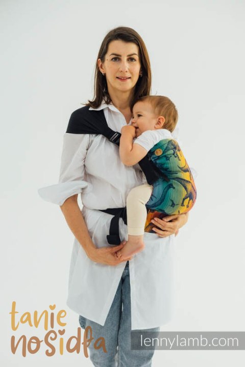 Nosidełko LennyHip (1/2 Nosidełka LennyTwin) z tkaniny żakardowej 100% bawełna, rozmiar standard - PARK JURAJSKI - NOWA ERA