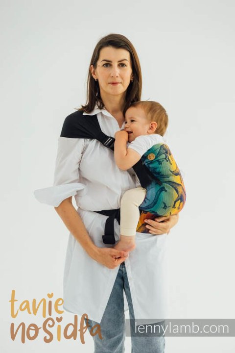 Nosidełko LennyHip (1/2 Nosidełka LennyTwin) z tkaniny żakardowej 100% bawełna, rozmiar standard - PARK JURAJSKI - NOWA ERA