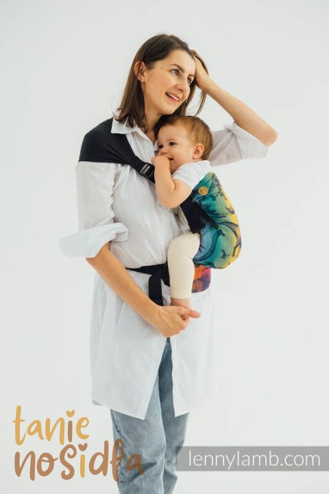 Nosidełko LennyHip (1/2 Nosidełka LennyTwin) z tkaniny żakardowej 100% bawełna, rozmiar standard - PARK JURAJSKI - NOWA ERA