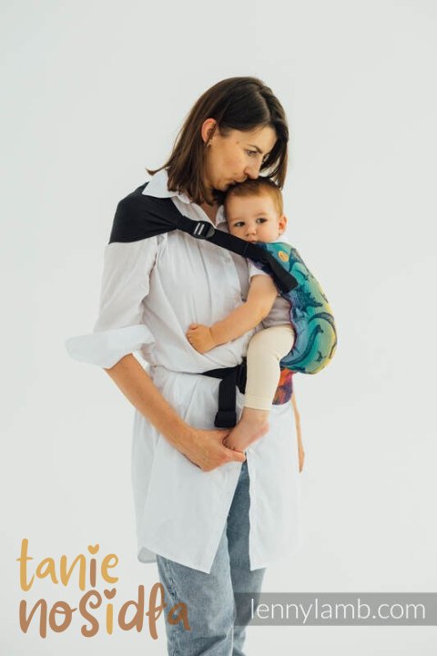 Nosidełko LennyHip (1/2 Nosidełka LennyTwin) z tkaniny żakardowej 100% bawełna, rozmiar standard - PARK JURAJSKI - NOWA ERA