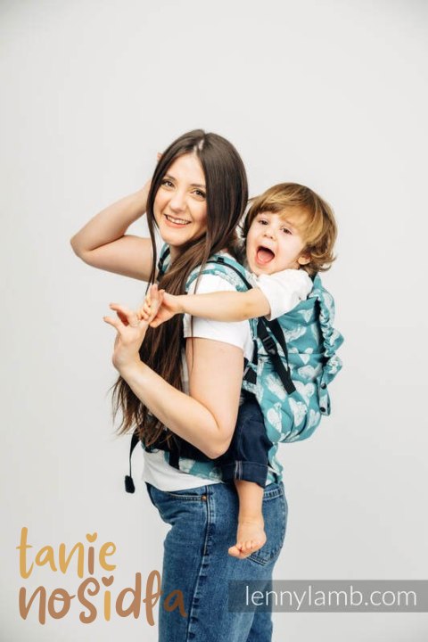 Nosidełko LennyPreschool z tkaniny żakardowej 100% bawełna, rozmiar preschool - LOVKA PETITE - BOUNDLESS