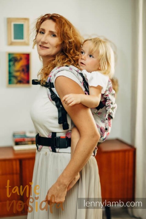 Nosidełko LennyPreschool z tkaniny żakardowej 100% bawełna, rozmiar preschool - MAGNOLIA